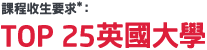 英國大學文憑試（HKDSE）收生要求參考（2016/17）