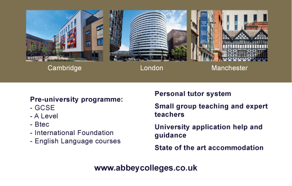 Abbey DLD Colleges: Cambridge, London & Manchester