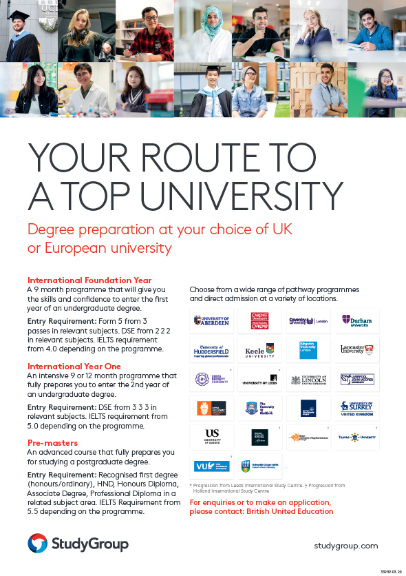 StudyGroup International Study Centres Durham University University 