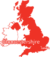 University of Gloucestershire 在英國的所在位置